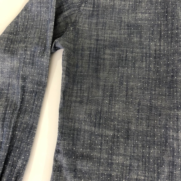 RAILS Chambray Button Front Top w White Polkadots - Picture 3 of 8